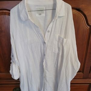 American eagle gauzy oversized shirt